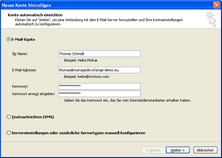 Screenshot: Neues E-Mail-Konto hinzuf&uuml;gen