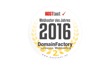 HOSTtest - Wahl zum Webhoster des Jahres 2016