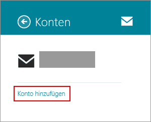 Konto hinzuf&uuml;gen