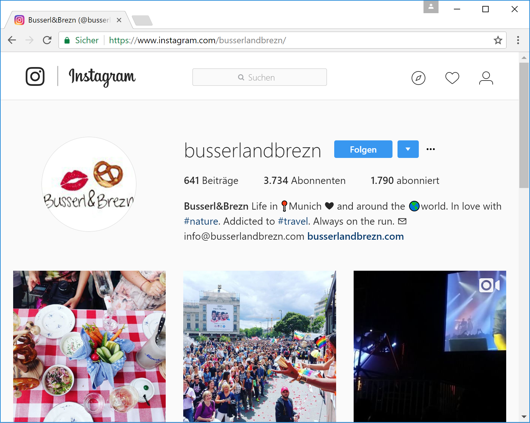 Instagram Busserl & Brezn