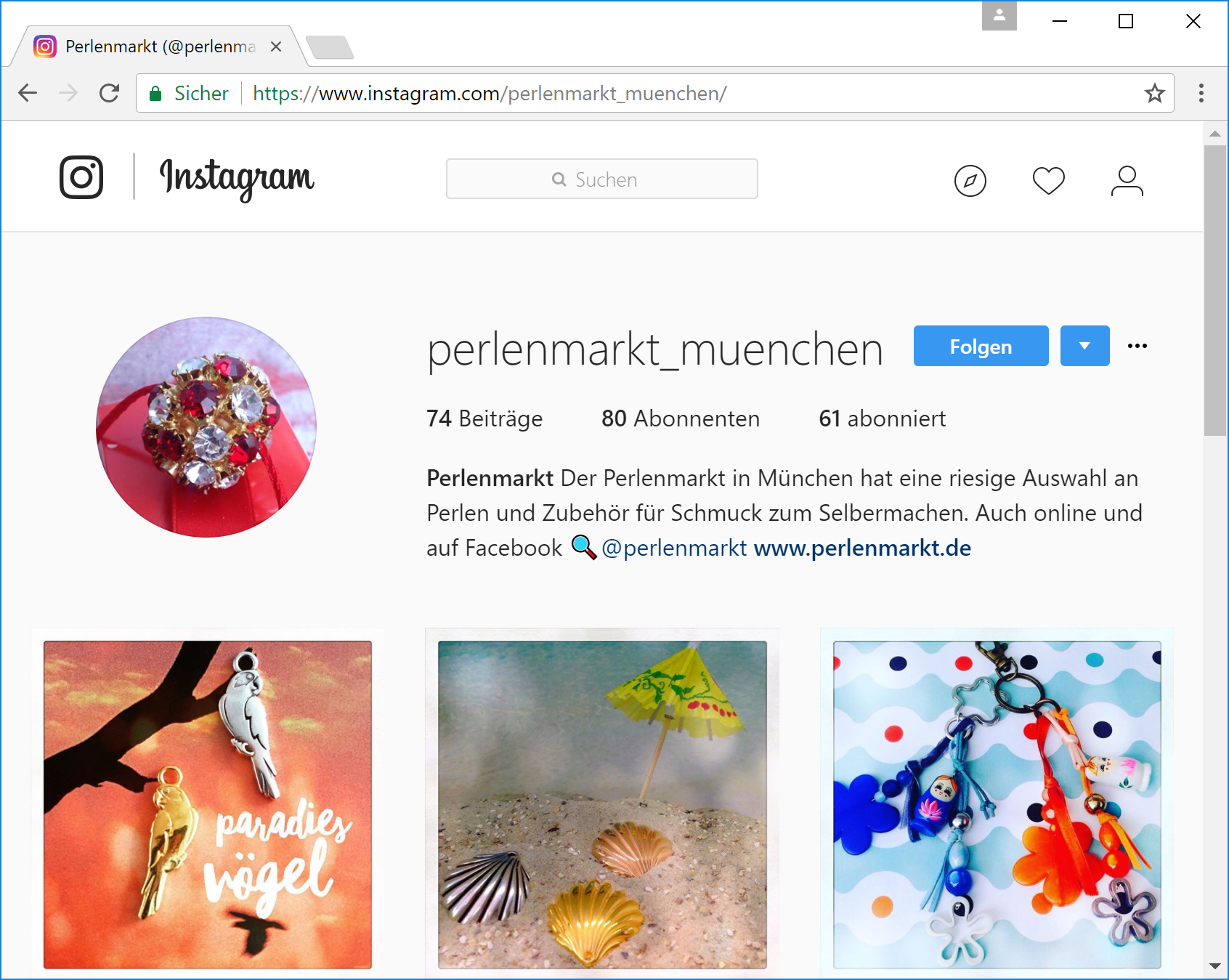Instagram Perlenmarkt München