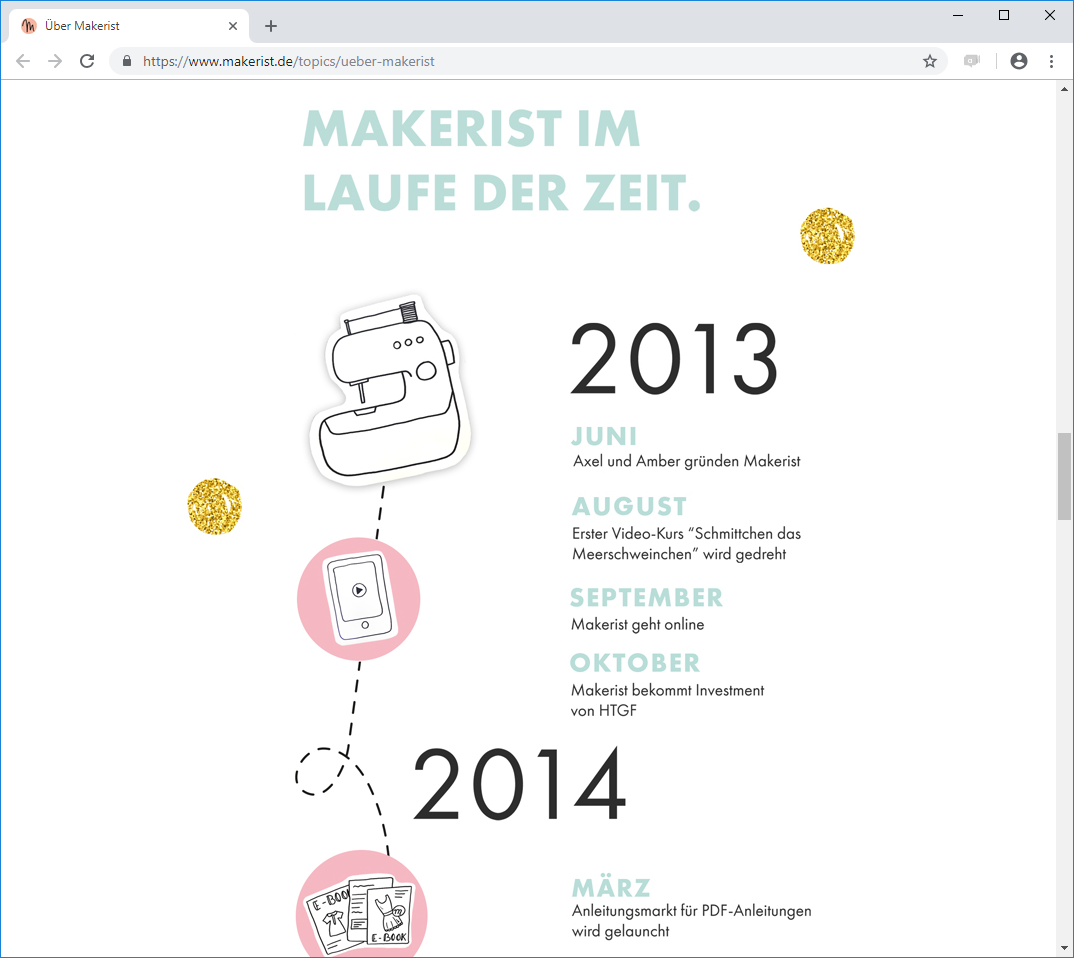 makerist.de "Über uns"-Seite