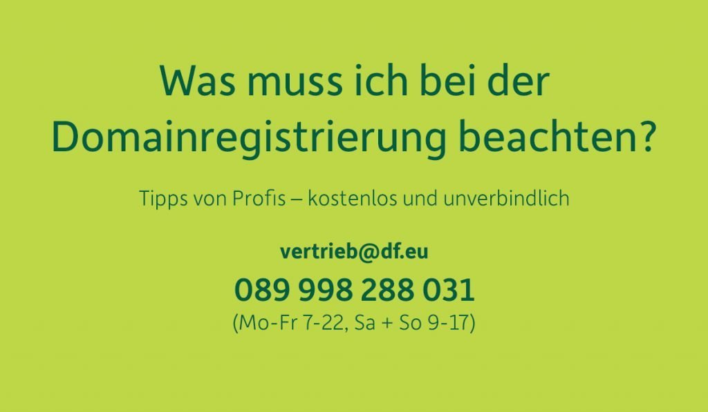 Was muss ich bei der Domainregistrierung beachten - Tipps vom DomainFactory Support