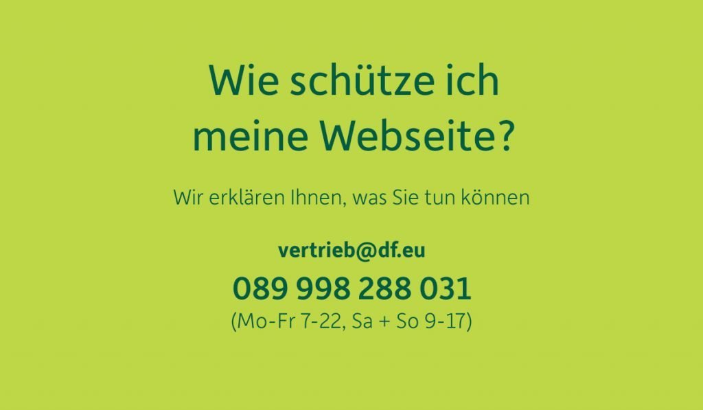 Wie schütze ich meine Webseite - Tipps vom DomainFactory Support