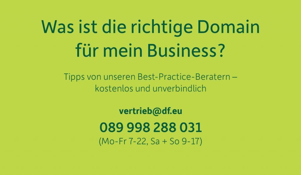 Was ist die richtige Domain für mein Business - Tipps vom DomainFactory Support