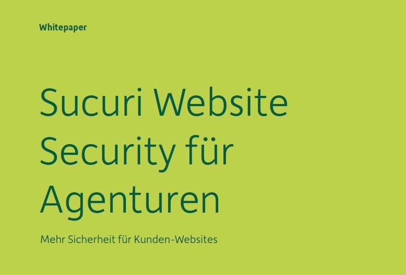 Abbildung - Titelseite - Sucuri Website Security für Agenturen