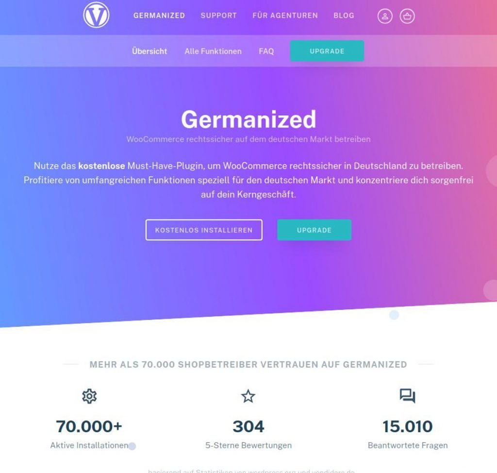 Abbildung - Germanized WooCommerce - Die Shop-Erweiterung für WordPress