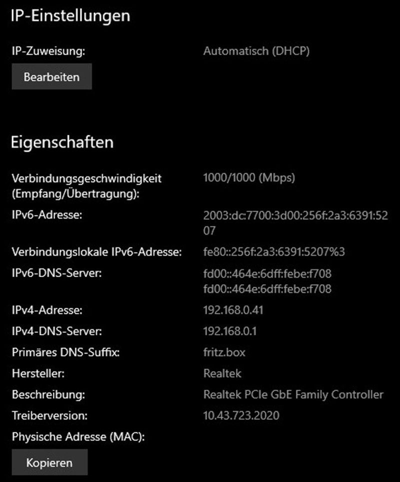 Wie Sie Ihre IP-Adresse finden - Abbildung 3 - IP-Einstellungen