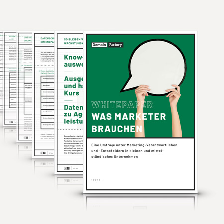 Zum Download des Whitepapers: Was benötigen Marketing-Verantwortliche 2023