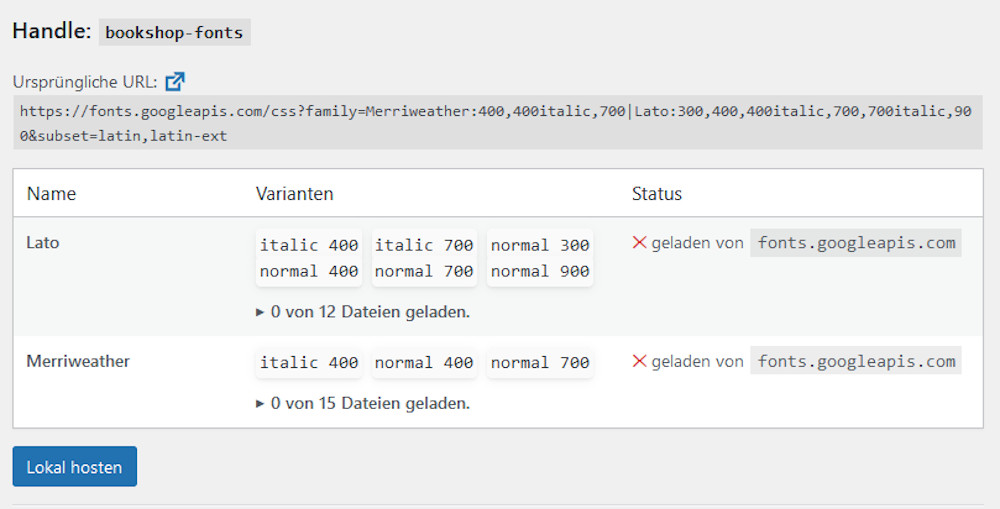 Abbildung7: Performance Settings