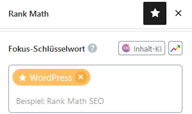 Abbildung: Keyword-Check in RankMath SEO