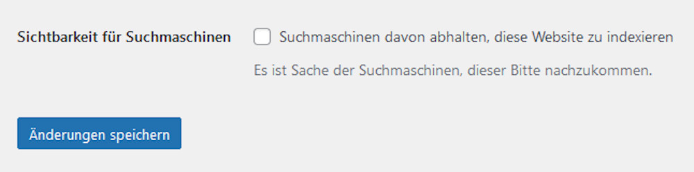 Abbildung: Indexierung ausschließen in Yoast