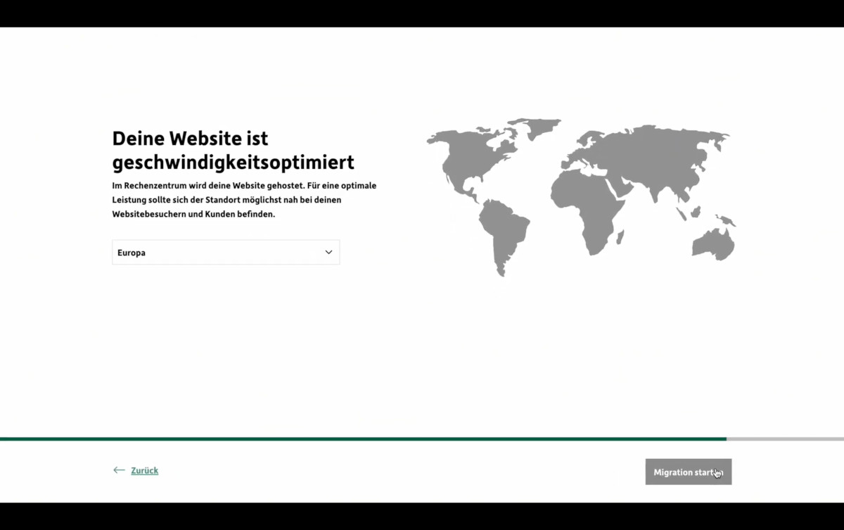 Abbildung: Migration starten