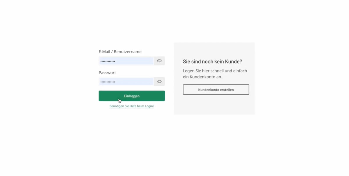 Abbildung: Screenshot: Login & Auftragsübersicht DomainFactory